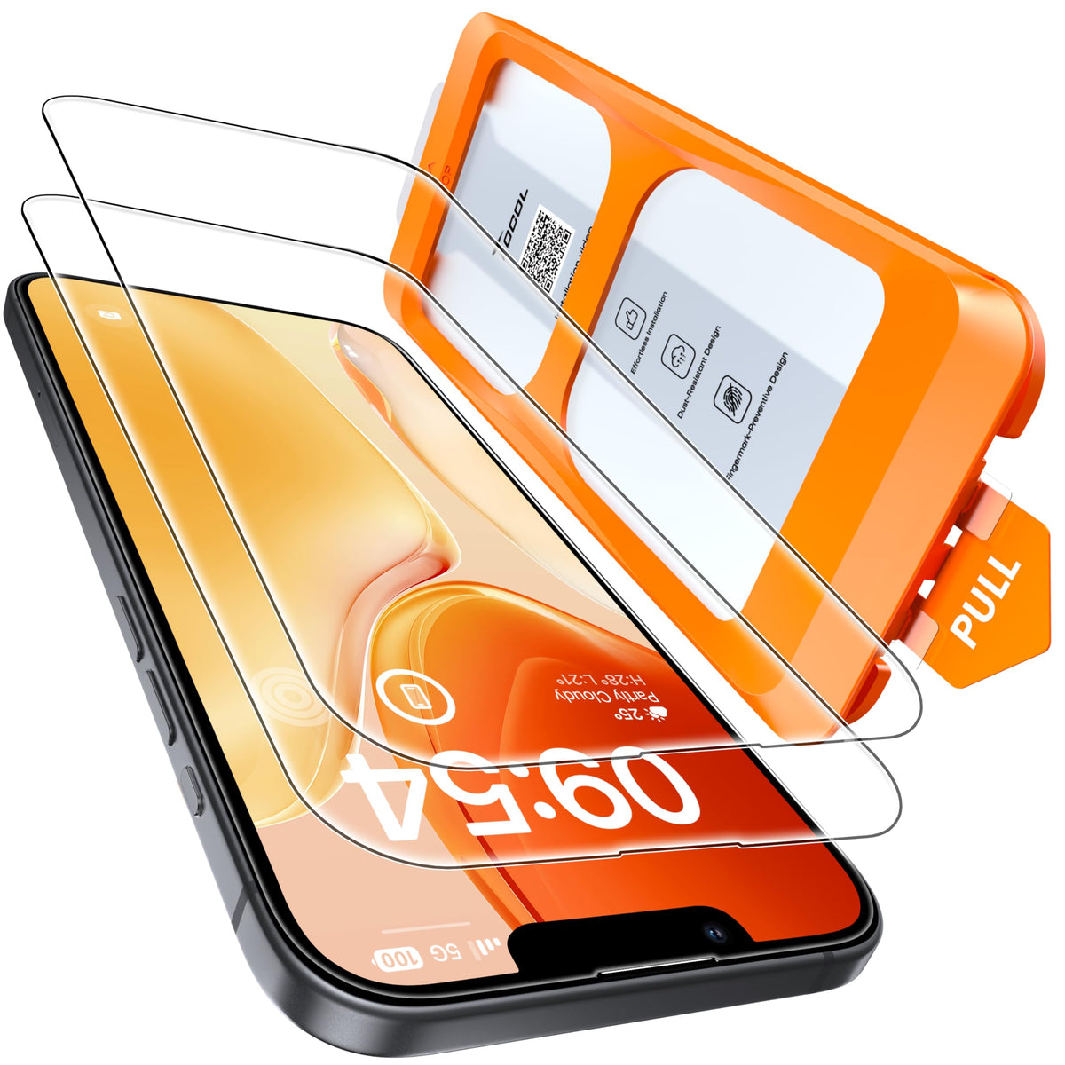 TOCOL for iPhone 17 Screen Protector, Easy Installation