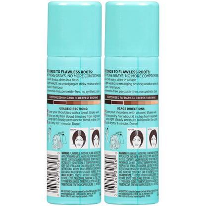L'Oreal Paris Magic Root Gray Hair Cover Up, Medium Brown, 2 oz, 2 Count