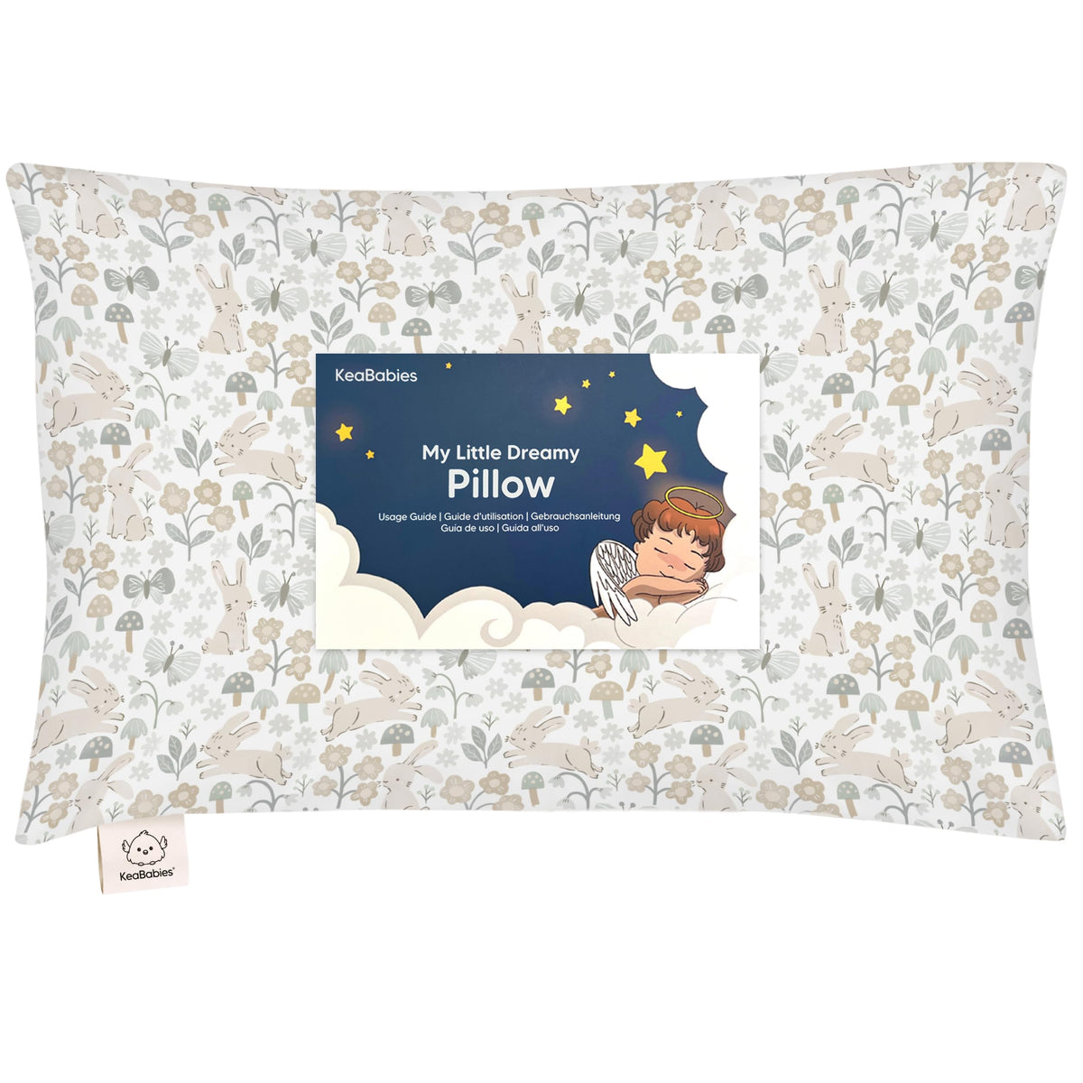 Toddler Pillow with Pillowcase 13x18 My Little Dreamy Pillow(Jolly Rainbow)
