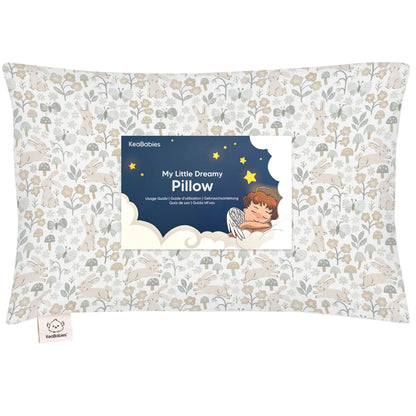 Toddler Pillow with Pillowcase 13x18 My Little Dreamy Pillow(Jolly Rainbow)