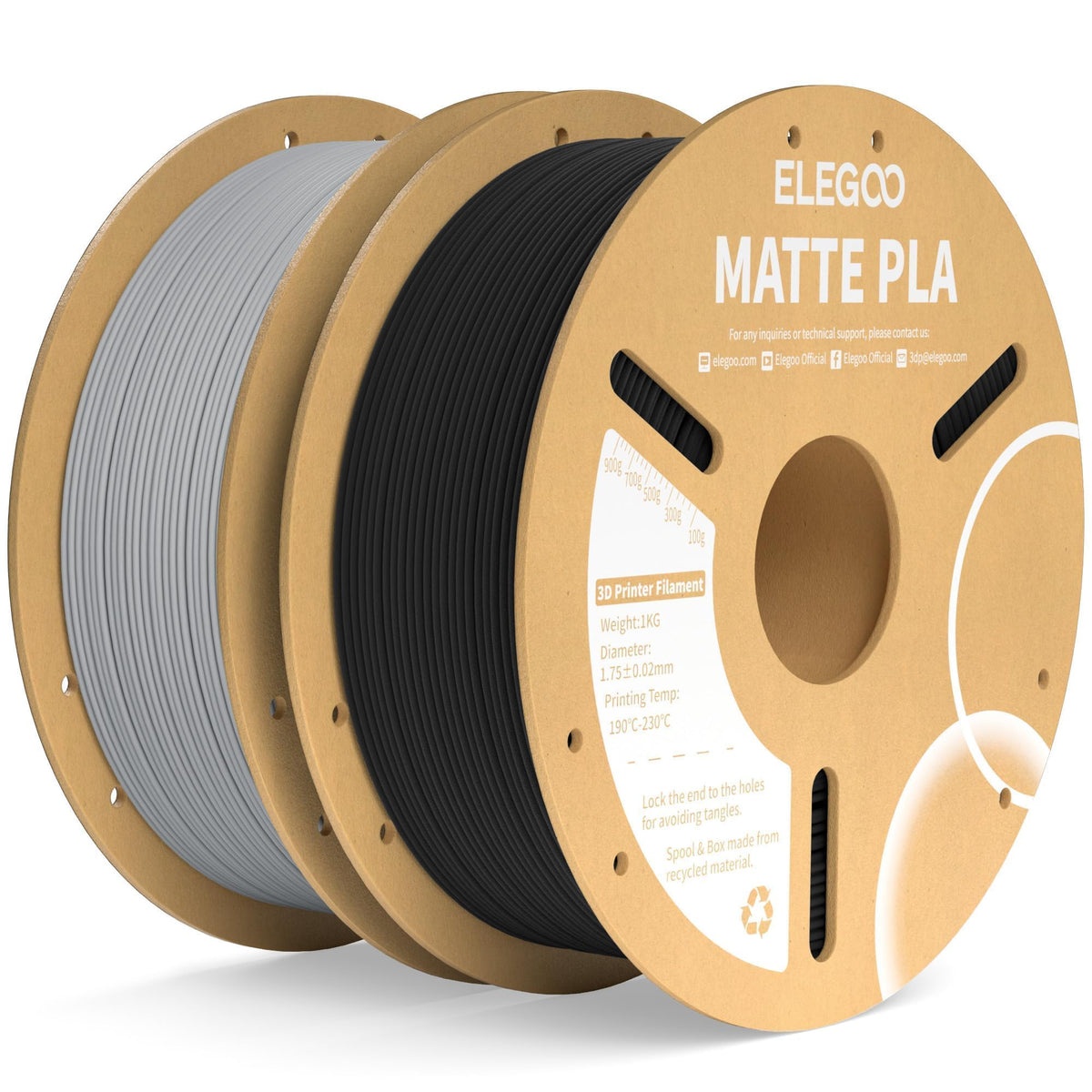 ELEGOO Matte PLA 3D Printer Filament Navy Blue 1KG 1.75mm