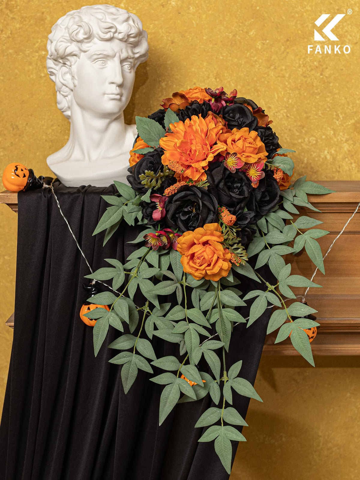 Fall Artificial Flowers DIY Bouquet Combo Faux Rose for Home Decor