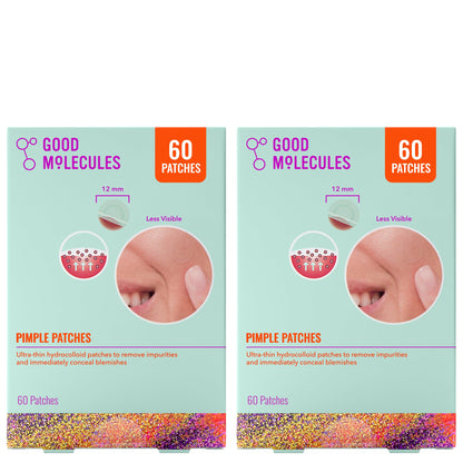 Good Molecules Pimple Patches, Hydrocolloid Patches for Face, 60 Count