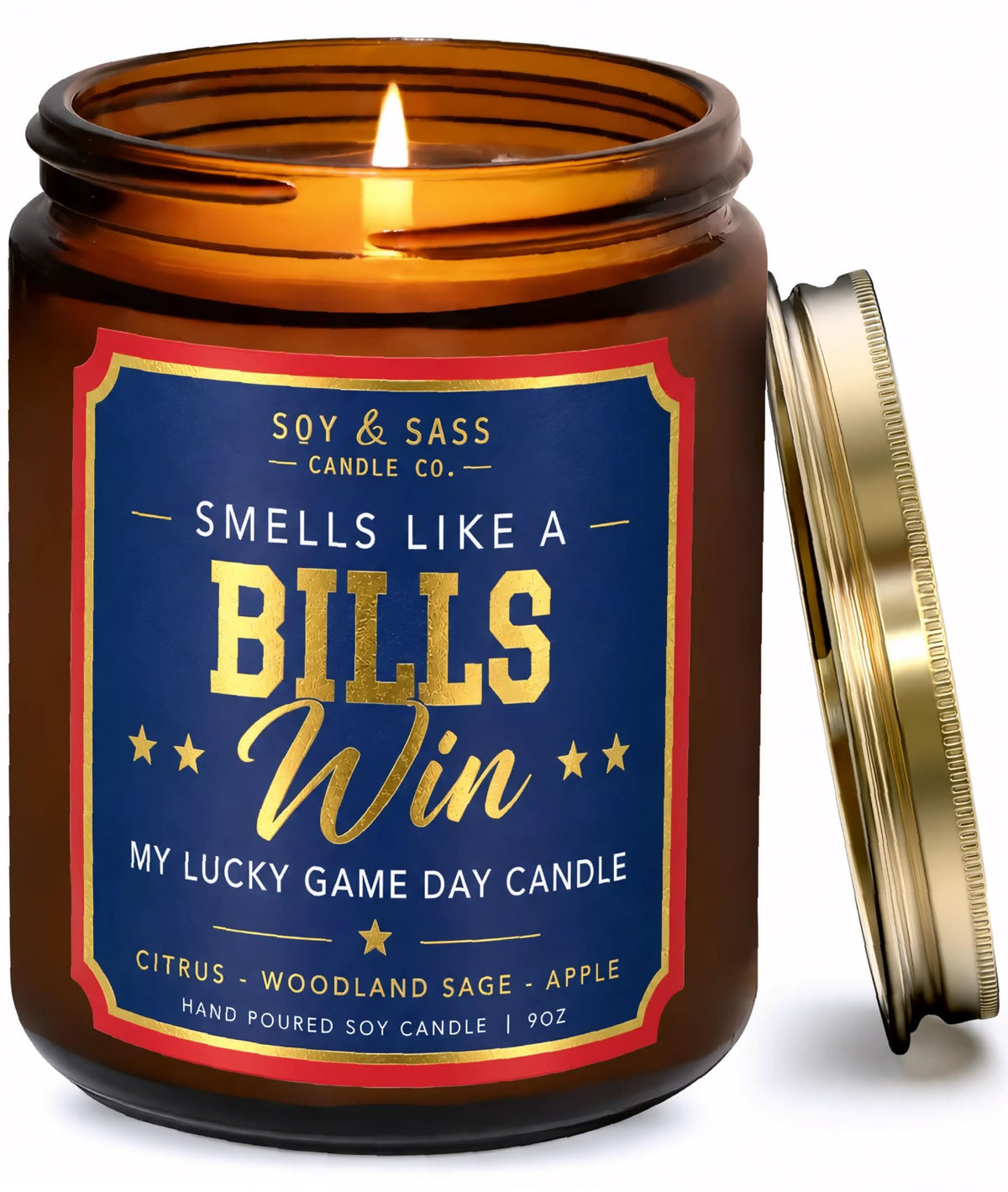 Vikings Gifts for Women / Men - Smells like a Vikings Win Candle, USA Made
