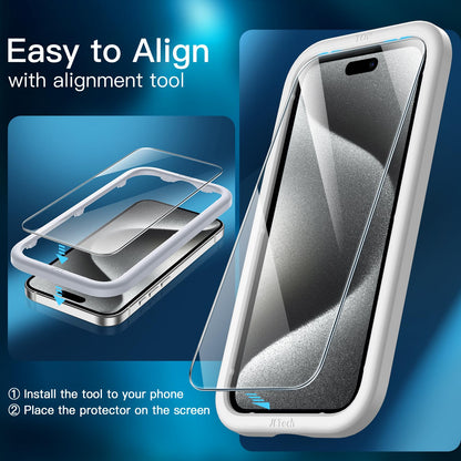 JETech Screen Protector for iPhone 18 Pro Max/17 Pro Max, 3-Pack