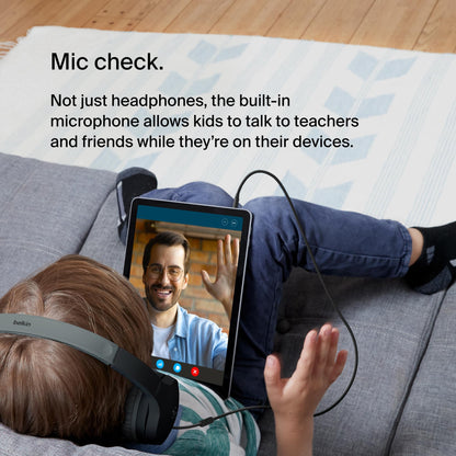Belkin SoundForm Mini Kids Headphones, Wireless&Wired, 30H Playime, School