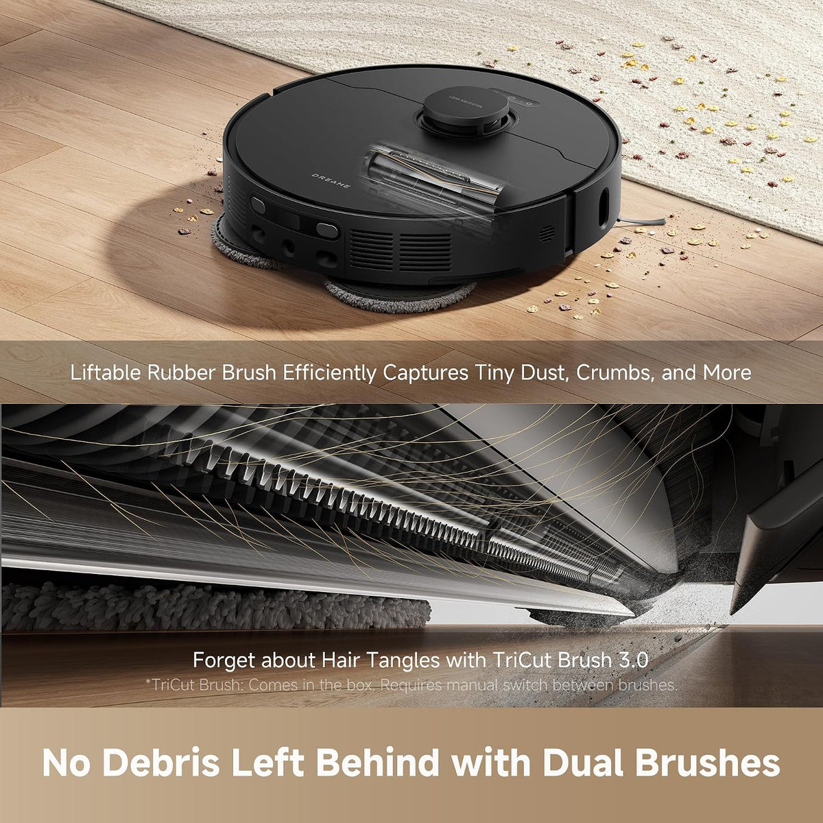 DREAME L40s Ultra AE Robot Vacuum and Mop, Self Emptying & Auto Refill