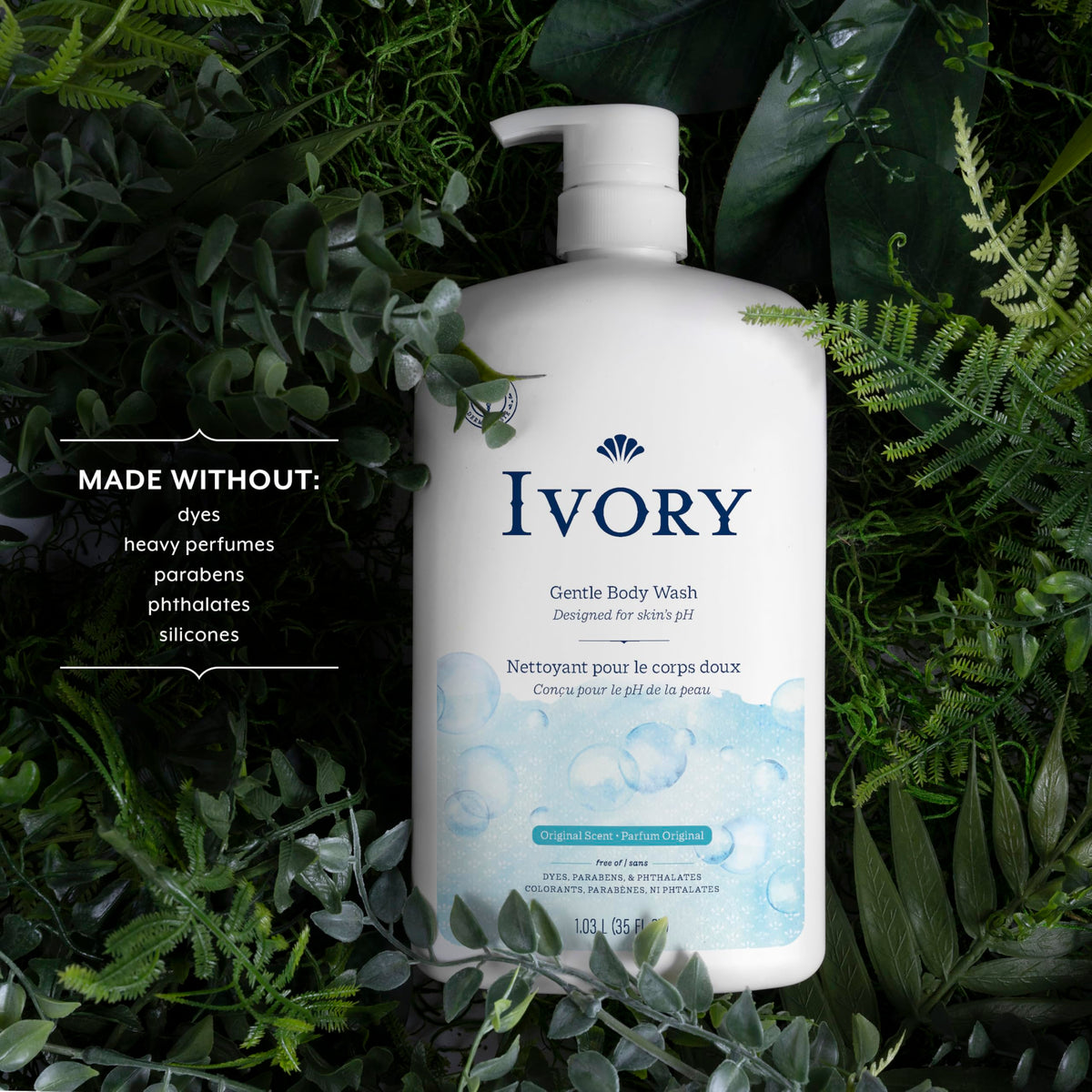 Ivory Body Wash Designed for the Whole Family, Original Scent, 35 fl oz