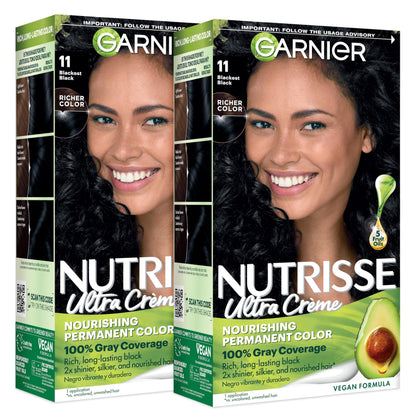 Garnier Nutrisse Ultra Crème Hair Color, 33 Darkest Golden Brown, 1 Count
