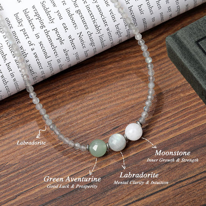 Healing Crystal Beaded Necklaces for Women Christmas Gift