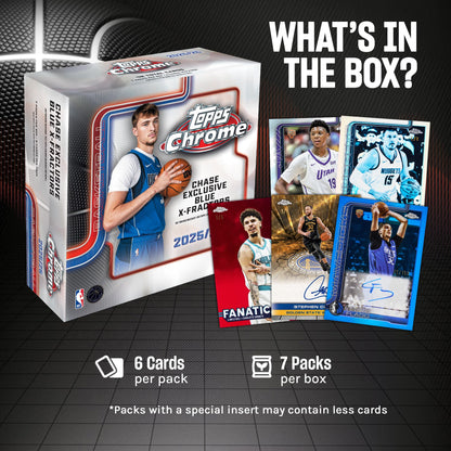 2025-26 Topps Chrome NBA Basketball - Factory Sealed - Value Box