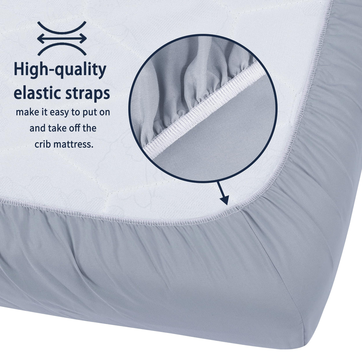 GUNTAIL Baby Crib Sheets for Boys Girls, 2 Pack Fitted Crib Sheet for Standard Crib and Toddler Mattress, Soft Microfiber Baby Sheet 52x28x8in. (Love & Pink)