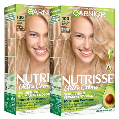 Garnier Nutrisse Ultra Crème Hair Color, 33 Darkest Golden Brown, 1 Count