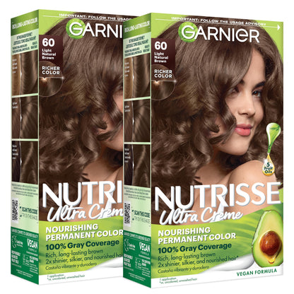 Garnier Nutrisse Ultra Crème Hair Color, 33 Darkest Golden Brown, 1 Count