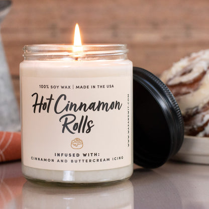 Wax & Wit Fall Candles for Home Scented – Apple, Cinnamon, Clove, Orange – Perfect Home Décor Gifts for Autumn, Holiday, Christmas, Winter - 9oz, Soy Wax, 50 Hour Burn