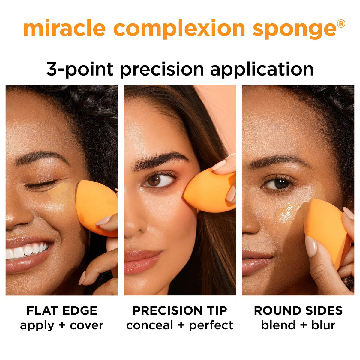 Real Techniques Mini Miracle Complexion Sponge for Makeup, 4 Count