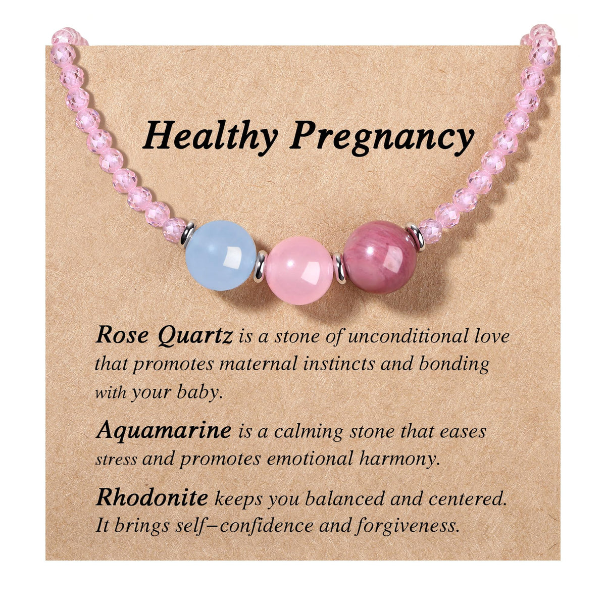 Healing Crystal Beaded Necklaces for Women Christmas Gift