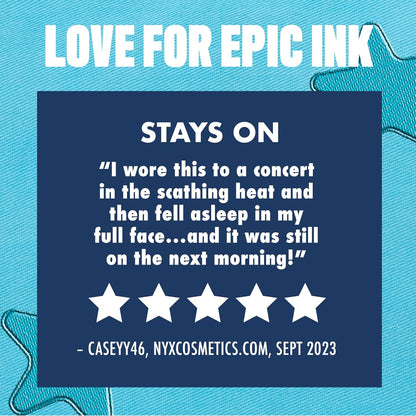 NYX PROFESSIONAL MAKEUP Epic Ink Eyeliner with Up To 24HR Wear, Black