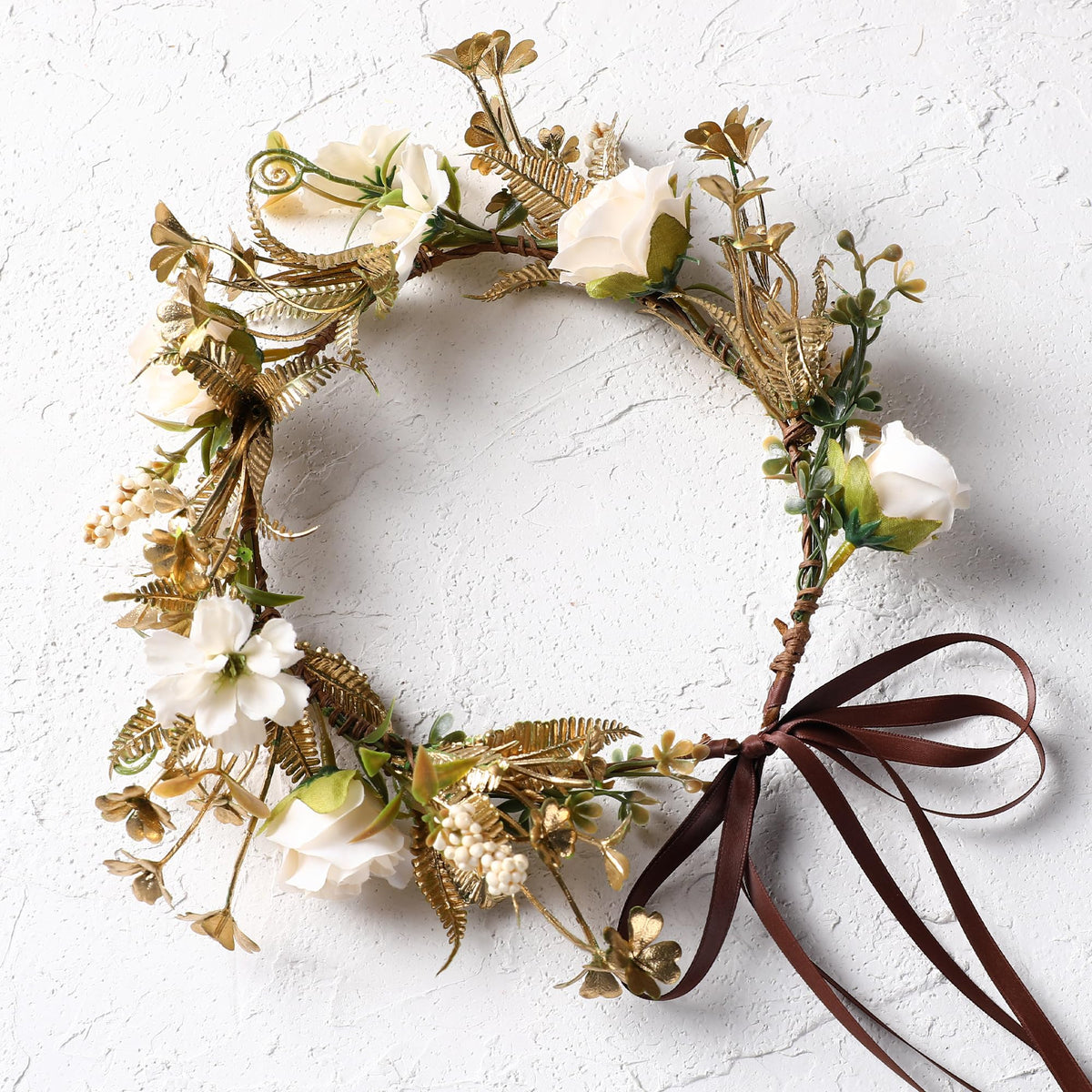 Pink Bohemian Flower Crown, Fairy Babys Breath Flower Headband