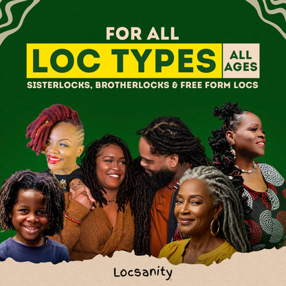 Loc Spray - Locsanity Daily Moisturizing Rosewater & Peppermint Spray for Locs, Dreadlocks - Lightweight Frizz Control Hair & Scalp Moisturizer - Natural Loc Care (8 fl oz)