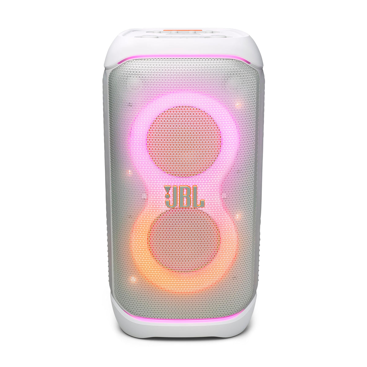 JBL PartyBox Stage 320 - Portable Party Speaker with Telescopic Handle & Wide, Sturdy Wheels, Powerful JBL Pro Sound, Futuristic lightshow, Up to 18 Hours of Play time, Splash Proof (Black)