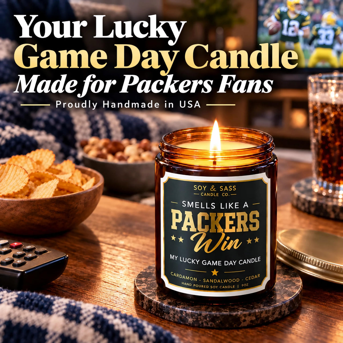 Vikings Gifts for Women / Men - Smells like a Vikings Win Candle, USA Made