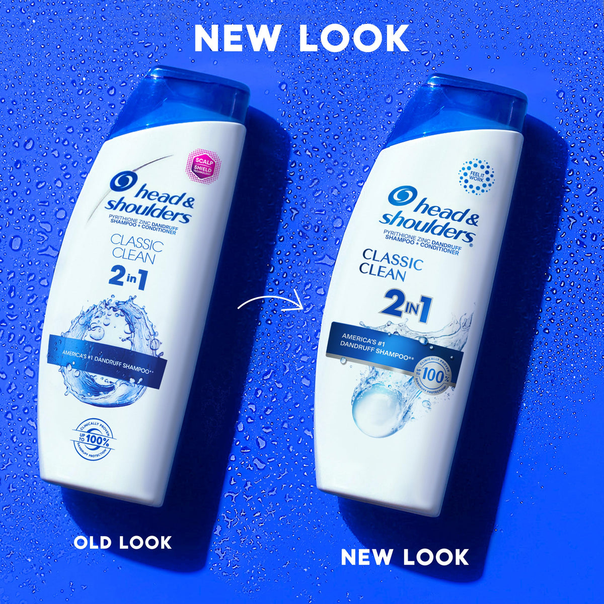 Head and Shoulders Classic Clean Anti-Dandruff 2 in 1 Paraben Free Shampoo and Conditioner, 32.1 fl oz