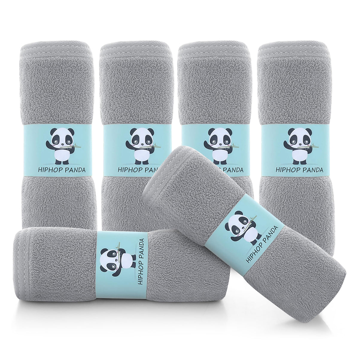 HIPHOP PANDA Soft Baby Washcloths, 2-Layer, 30 Pack Newborn Gift Set