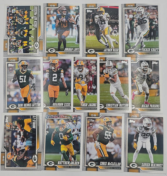 2026 Topps Football Green Bay Team Set Packers 13 Cards W/Rookies