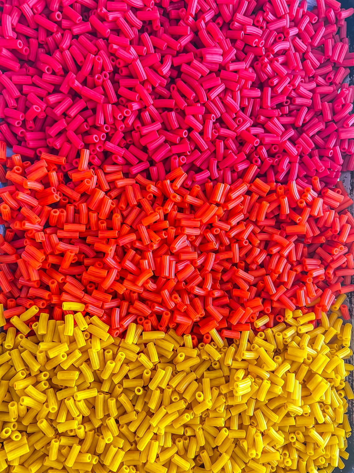 2 Cups of Rainbow Pasta Sensory Bin Filler for Sensory Table - Elbow Noodles