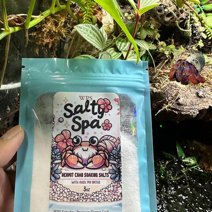 Salty Spa Hermit Crab Salt Water Mix with Calcium & Trace Minerals