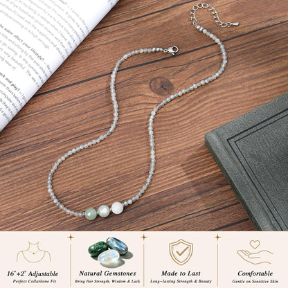 Healing Crystal Beaded Necklaces for Women Christmas Gift
