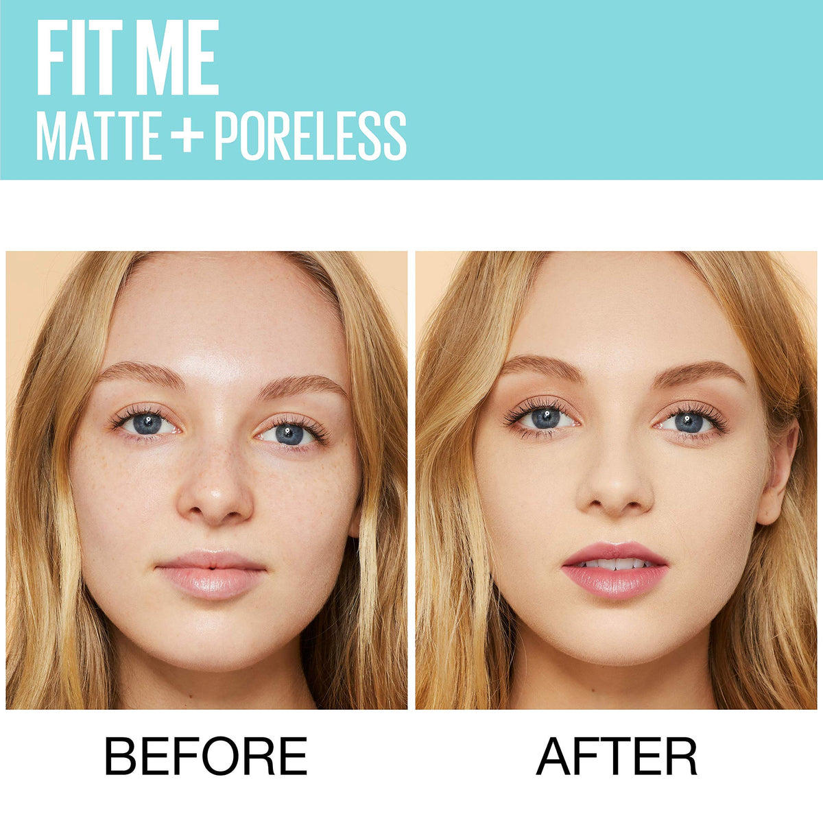 Maybelline Fit Me Matte + Poreless Liquid Oil-Free Foundation Makeup, Sun Beige, 1 Count (Packaging May Vary)