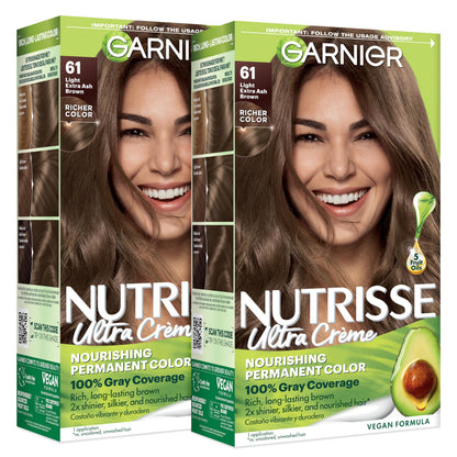 Garnier Nutrisse Ultra Crème Hair Color, 33 Darkest Golden Brown, 1 Count