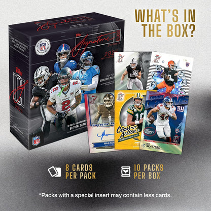 2025 Topps NFL Signature Class Football - Factory Sealed - Mega Box