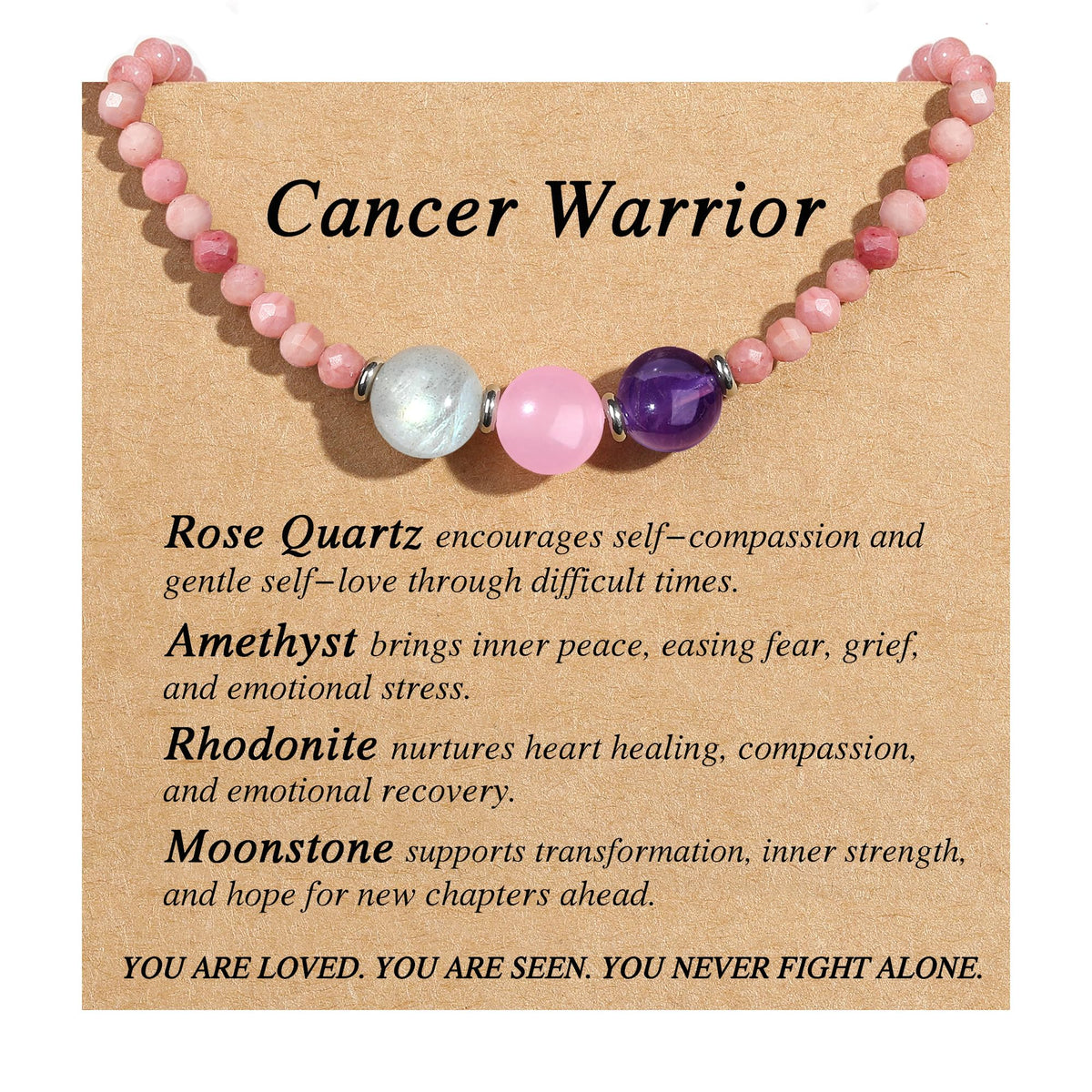 Healing Crystal Beaded Necklaces for Women Christmas Gift