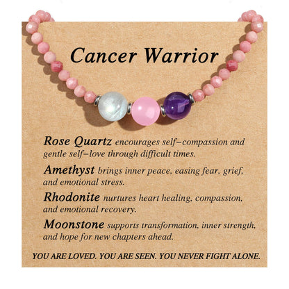 Healing Crystal Beaded Necklaces for Women Christmas Gift