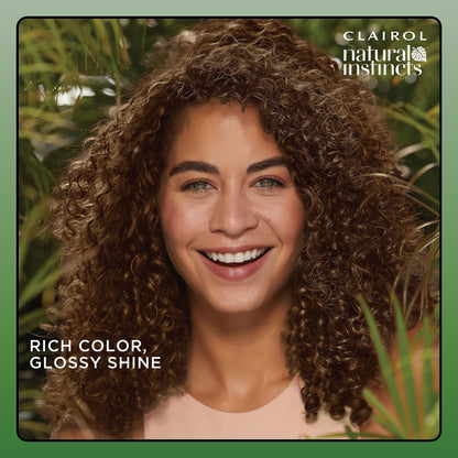 Clairol Natural Instincts Demi-Permanent Hair Dye, 4 Dark Brown | 1 Pack