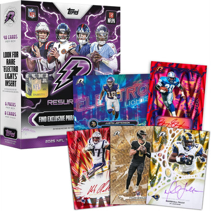 2025 Topps NFL Resurgence Football - Factory Sealed - Mega Box