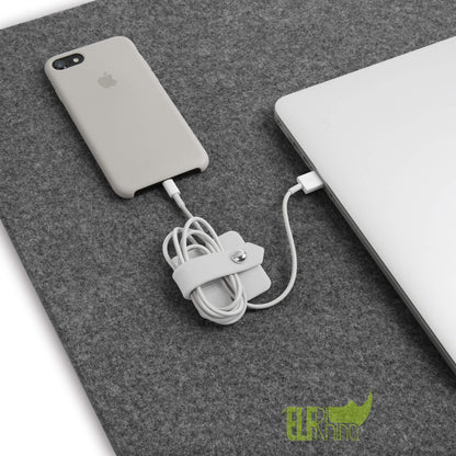 Headphone Case Cord Organizer Earbuds Holder Earphones Case Wrap Winder Headset Keeper Cord Manager Cable Organizer Black