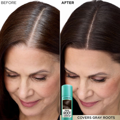 L'Oreal Paris Magic Root Gray Hair Cover Up, Medium Brown, 2 oz, 2 Count