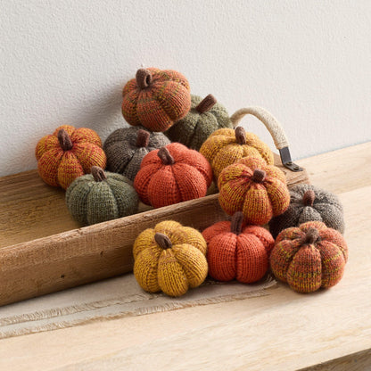 Mini Knit Pumpkins Set of 5, Fall Décor (Autumn Set)