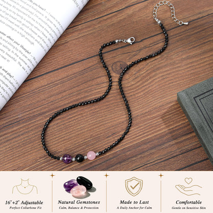 Healing Crystal Beaded Necklaces for Women Christmas Gift