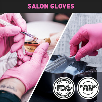 OKIAAS Vinyl Disposable Gloves, Latex-Free, Powder Free, Food Grade