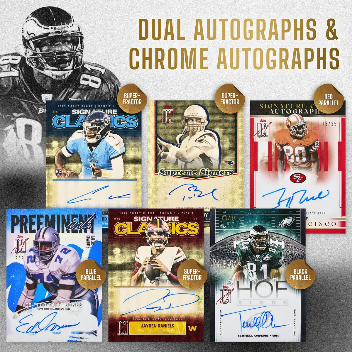 2025 Topps NFL Signature Class Football - Factory Sealed - Mega Box