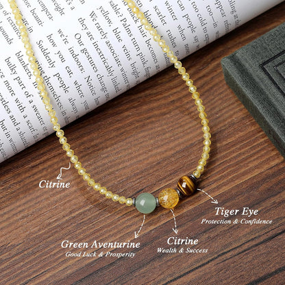 Healing Crystal Beaded Necklaces for Women Christmas Gift