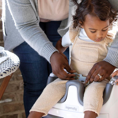 Ingenuity Baby Base 2-in-1 Booster Seat with Tray, Feeding & Floor Seat