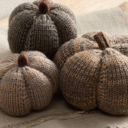 Mini Knit Pumpkins Set of 5, Fall Décor (Autumn Set)