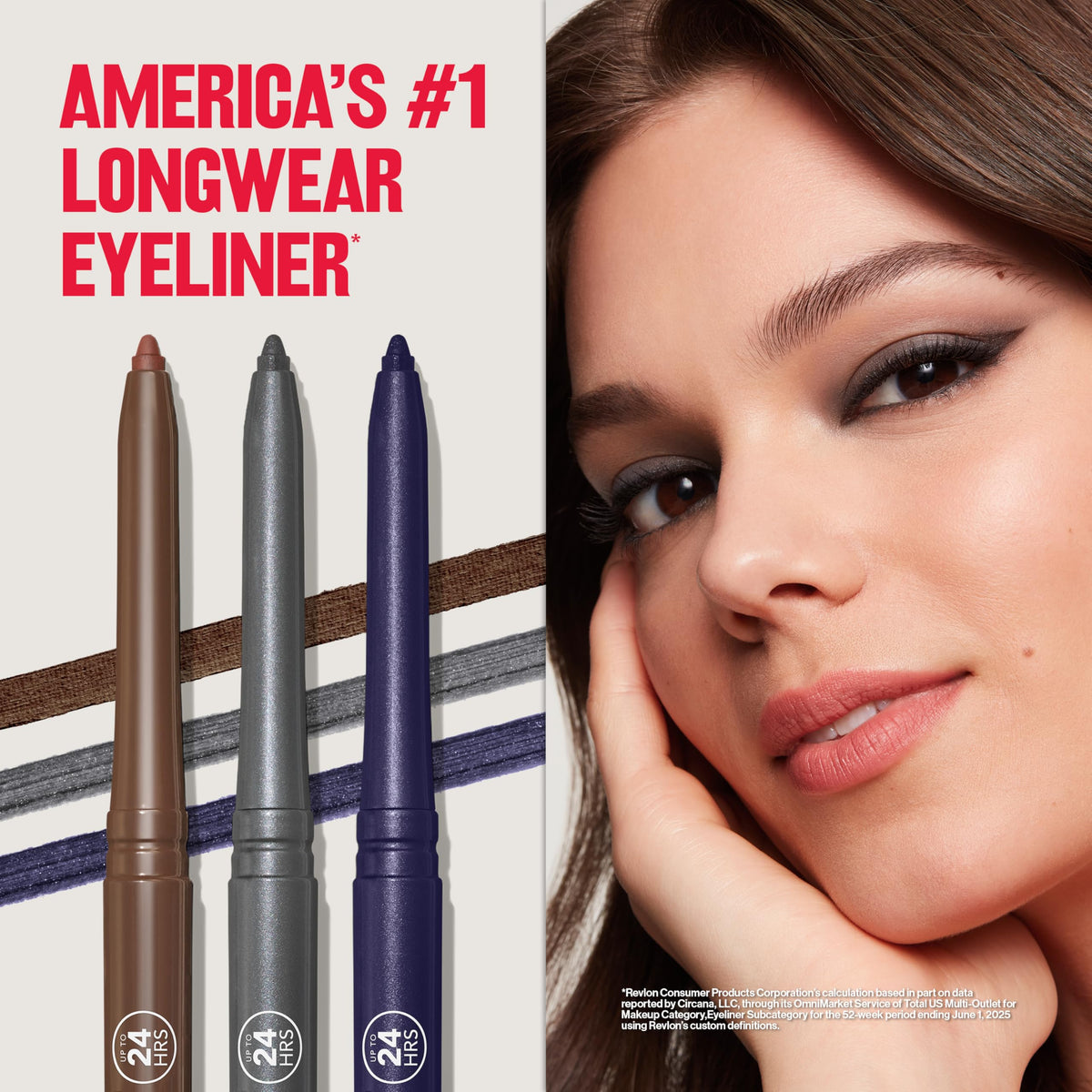 Revlon ColorStay Pencil Waterproof Eyeliner, 202 Black Brown, 0.01 oz