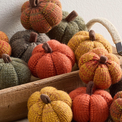 Mini Knit Pumpkins Set of 5, Fall Décor (Autumn Set)
